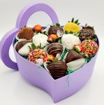 Chocolate Covered Strawberries Heart